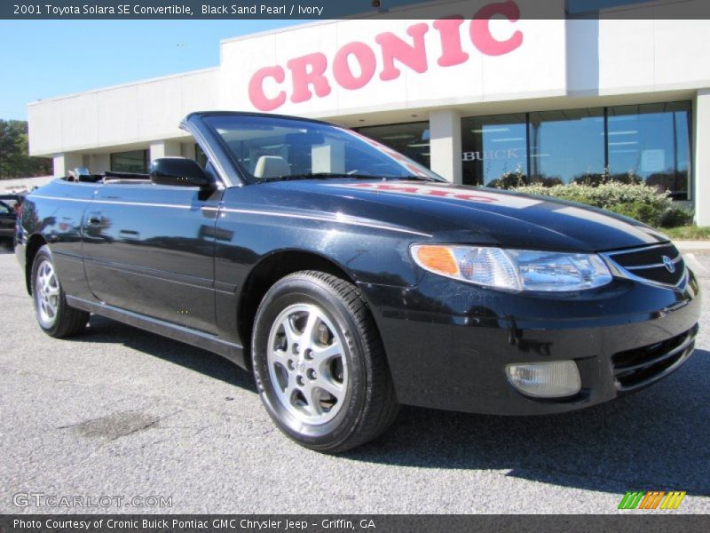 Black Sand Pearl / Ivory 2001 Toyota Solara SE Convertible