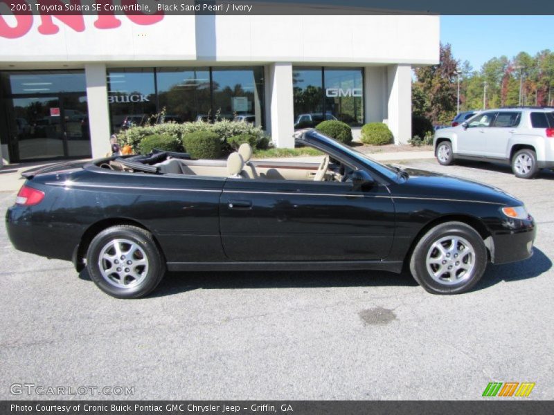 Black Sand Pearl / Ivory 2001 Toyota Solara SE Convertible