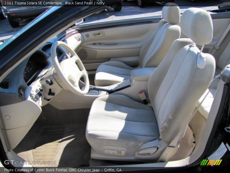 Black Sand Pearl / Ivory 2001 Toyota Solara SE Convertible
