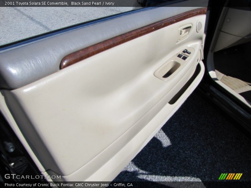 Black Sand Pearl / Ivory 2001 Toyota Solara SE Convertible