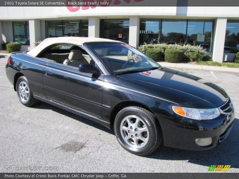Black Sand Pearl / Ivory 2001 Toyota Solara SE Convertible
