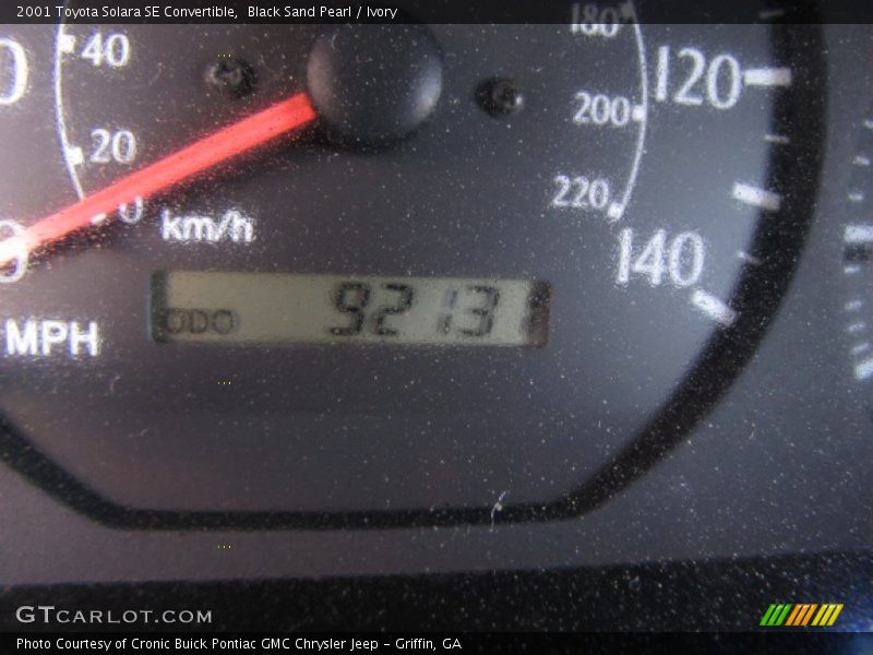 Black Sand Pearl / Ivory 2001 Toyota Solara SE Convertible