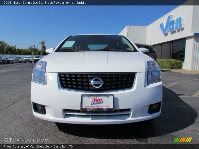 Fresh Powder White / Saddle 2008 Nissan Sentra 2.0 SL
