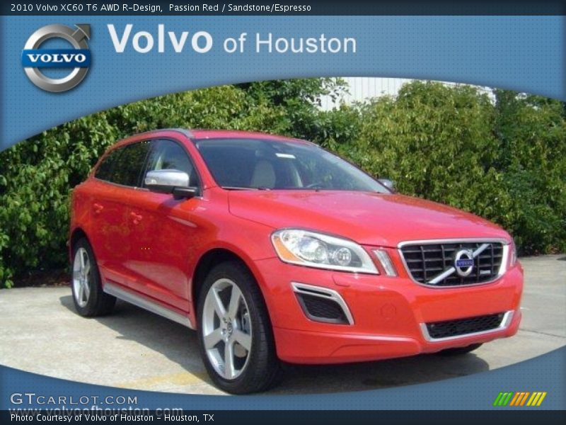 Passion Red / Sandstone/Espresso 2010 Volvo XC60 T6 AWD R-Design