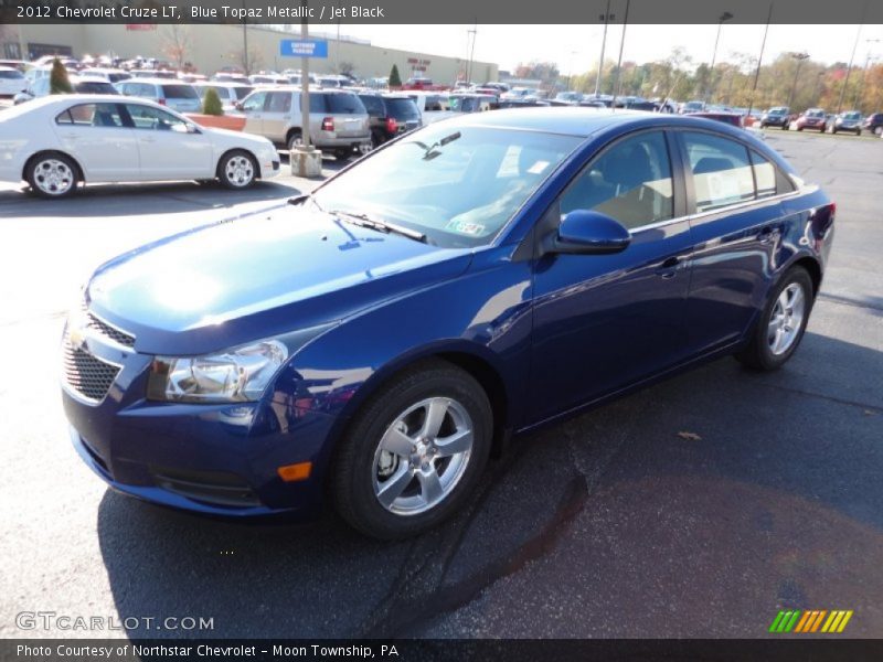 Blue Topaz Metallic / Jet Black 2012 Chevrolet Cruze LT