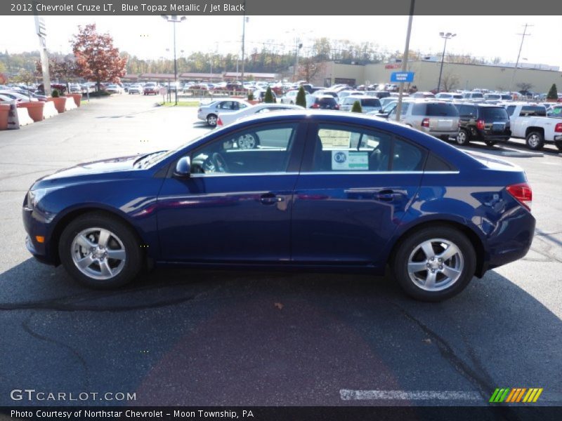 Blue Topaz Metallic / Jet Black 2012 Chevrolet Cruze LT
