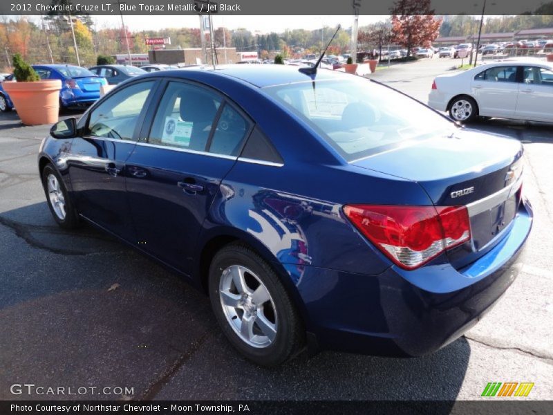 Blue Topaz Metallic / Jet Black 2012 Chevrolet Cruze LT
