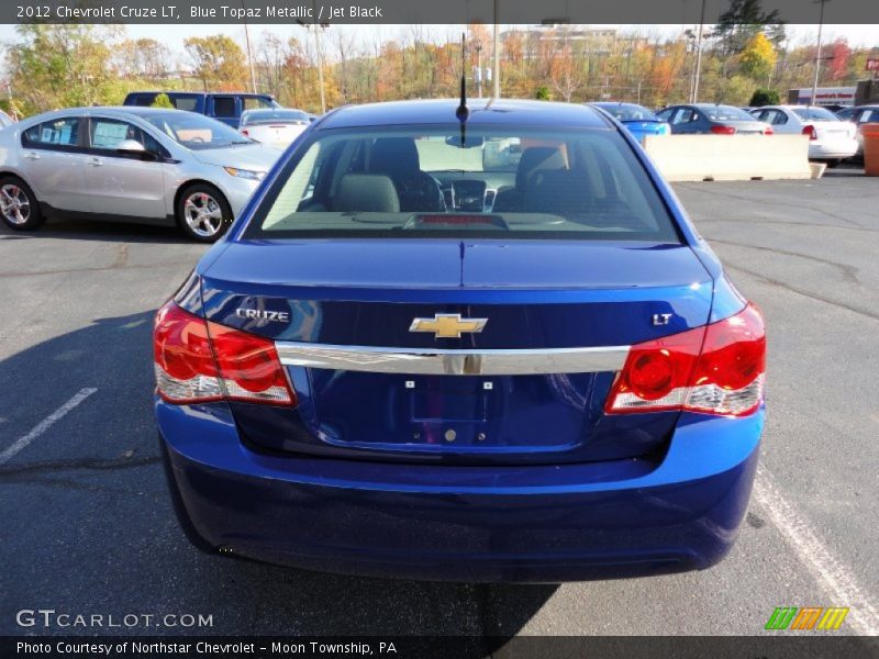 Blue Topaz Metallic / Jet Black 2012 Chevrolet Cruze LT
