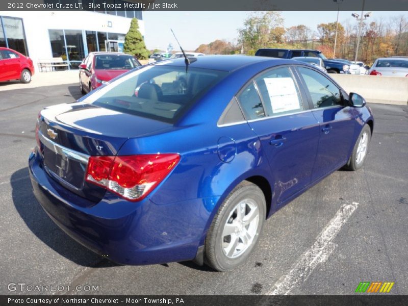 Blue Topaz Metallic / Jet Black 2012 Chevrolet Cruze LT
