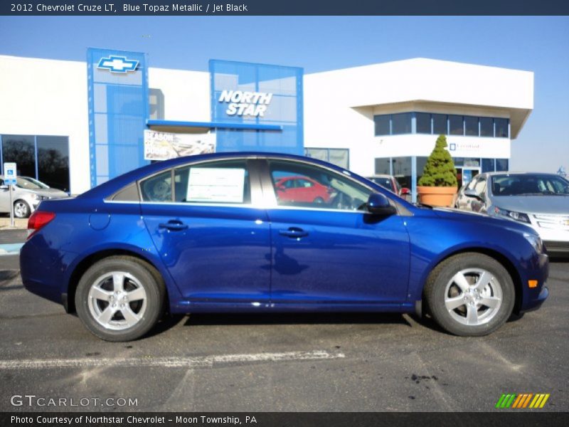 Blue Topaz Metallic / Jet Black 2012 Chevrolet Cruze LT
