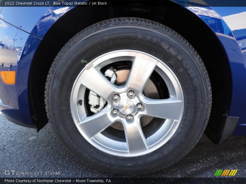 Blue Topaz Metallic / Jet Black 2012 Chevrolet Cruze LT
