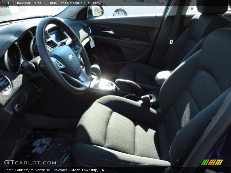Blue Topaz Metallic / Jet Black 2012 Chevrolet Cruze LT