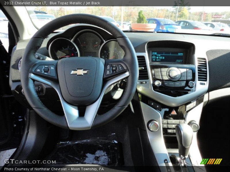 Blue Topaz Metallic / Jet Black 2012 Chevrolet Cruze LT