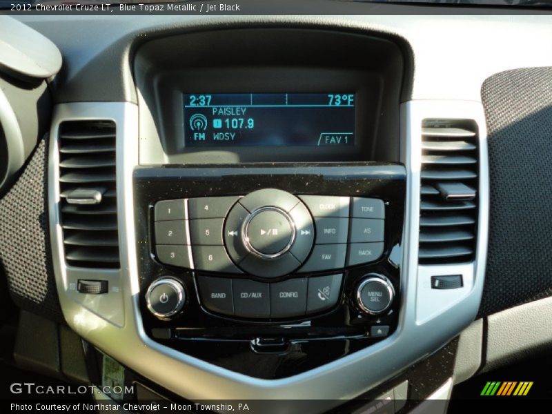 Blue Topaz Metallic / Jet Black 2012 Chevrolet Cruze LT