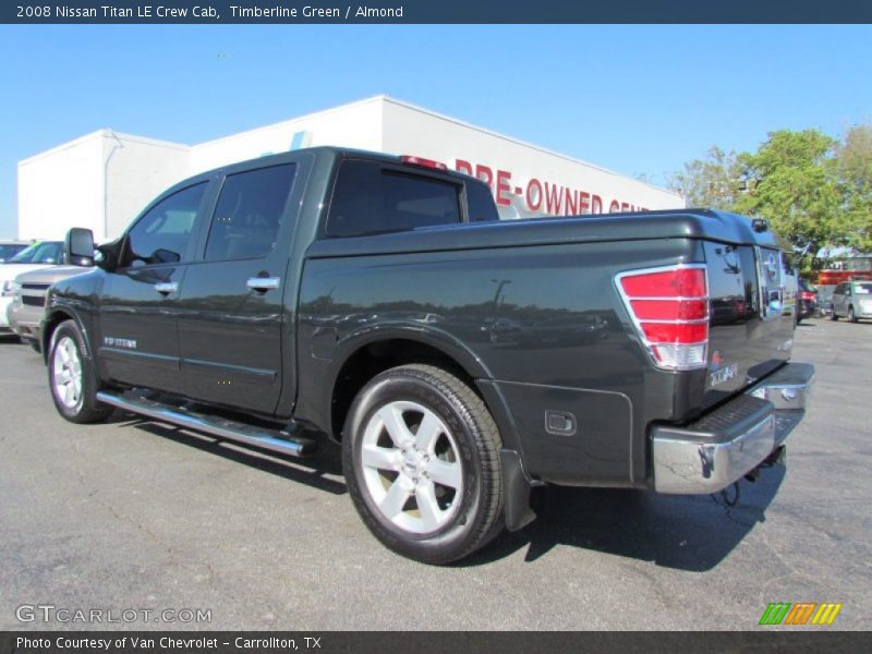 Timberline Green / Almond 2008 Nissan Titan LE Crew Cab