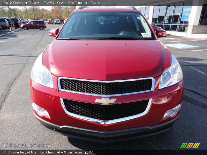 Crystal Red Tintcoat / Ebony 2012 Chevrolet Traverse LT AWD