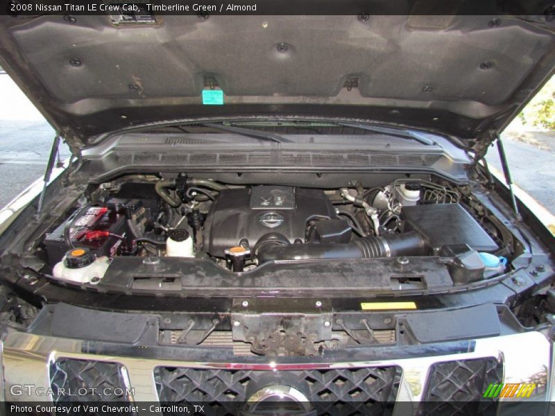  2008 Titan LE Crew Cab Engine - 5.6 Liter Flex-Fuel DOHC 32-Valve CVTCS V8