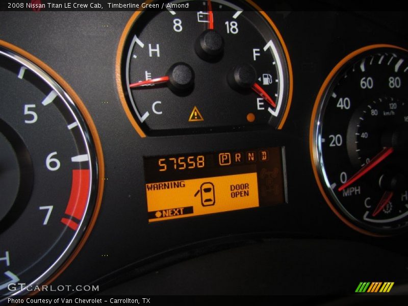 Timberline Green / Almond 2008 Nissan Titan LE Crew Cab