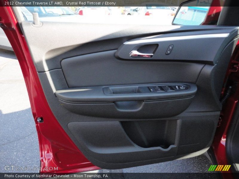 Crystal Red Tintcoat / Ebony 2012 Chevrolet Traverse LT AWD