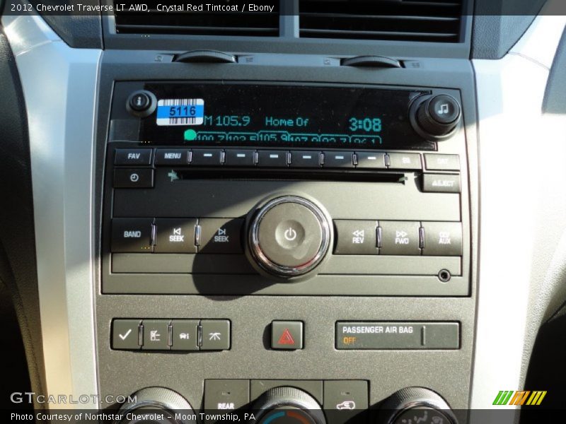Crystal Red Tintcoat / Ebony 2012 Chevrolet Traverse LT AWD