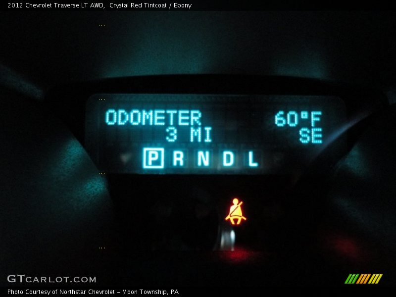 Crystal Red Tintcoat / Ebony 2012 Chevrolet Traverse LT AWD