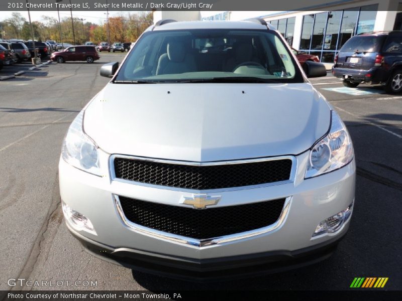 Silver Ice Metallic / Dark Gray/Light Gray 2012 Chevrolet Traverse LS