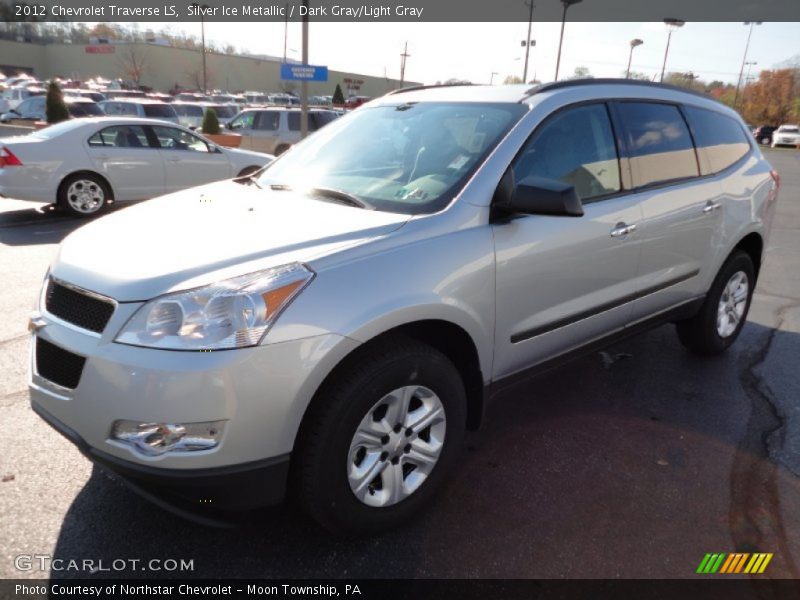 Silver Ice Metallic / Dark Gray/Light Gray 2012 Chevrolet Traverse LS