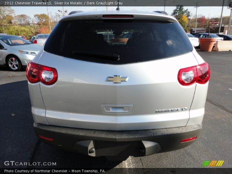 Silver Ice Metallic / Dark Gray/Light Gray 2012 Chevrolet Traverse LS