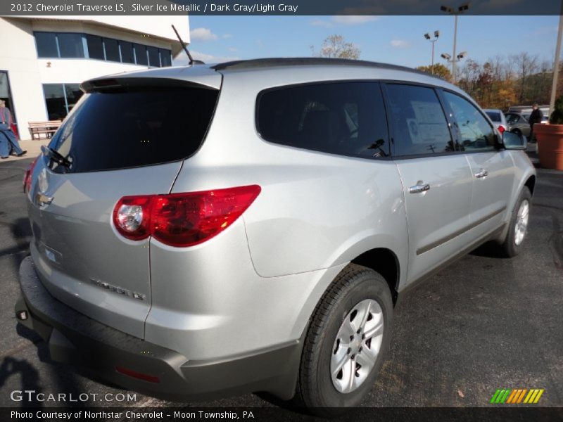 Silver Ice Metallic / Dark Gray/Light Gray 2012 Chevrolet Traverse LS