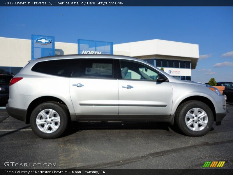 Silver Ice Metallic / Dark Gray/Light Gray 2012 Chevrolet Traverse LS