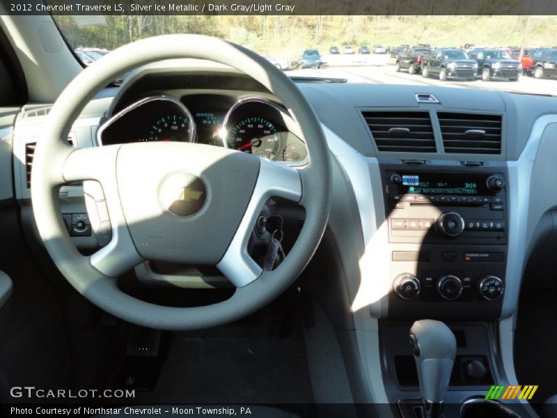 Silver Ice Metallic / Dark Gray/Light Gray 2012 Chevrolet Traverse LS