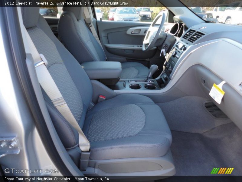 Silver Ice Metallic / Dark Gray/Light Gray 2012 Chevrolet Traverse LS