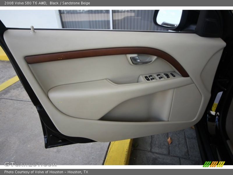 Black / Sandstone Beige 2008 Volvo S80 T6 AWD
