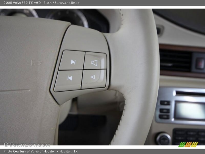Black / Sandstone Beige 2008 Volvo S80 T6 AWD