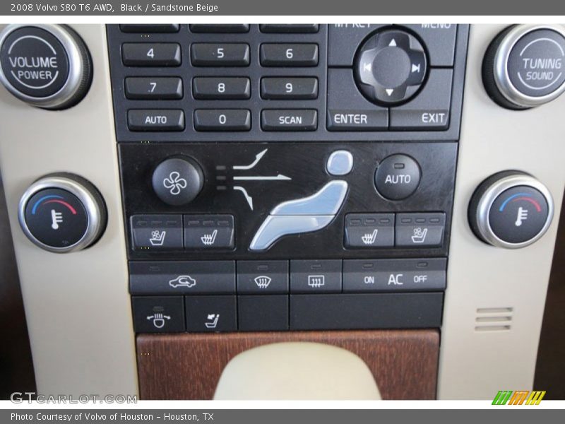 Black / Sandstone Beige 2008 Volvo S80 T6 AWD