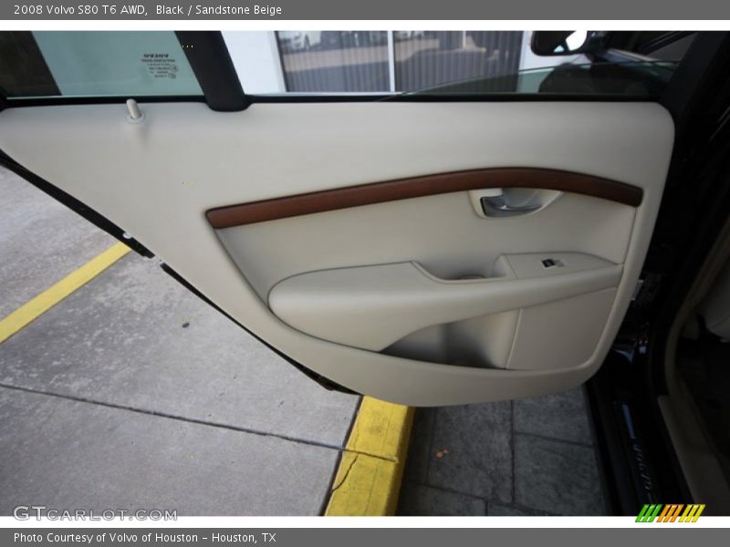 Black / Sandstone Beige 2008 Volvo S80 T6 AWD
