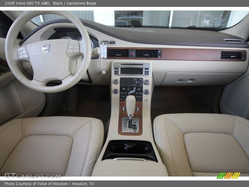 Black / Sandstone Beige 2008 Volvo S80 T6 AWD
