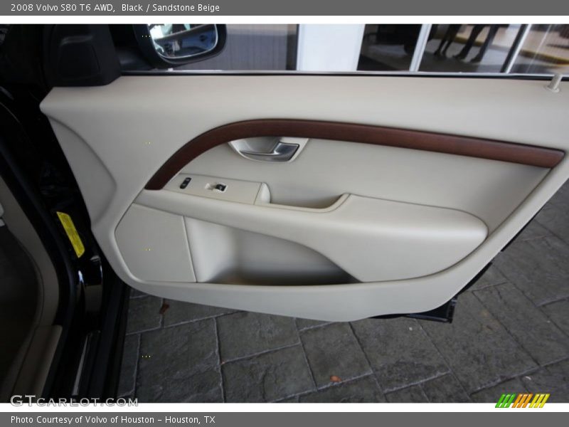 Black / Sandstone Beige 2008 Volvo S80 T6 AWD