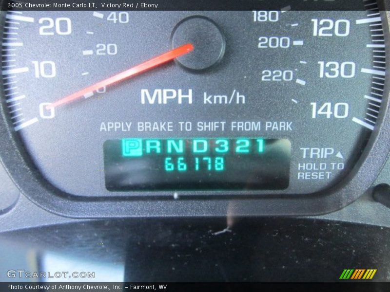 Victory Red / Ebony 2005 Chevrolet Monte Carlo LT