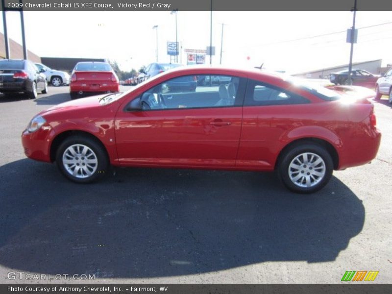 Victory Red / Gray 2009 Chevrolet Cobalt LS XFE Coupe