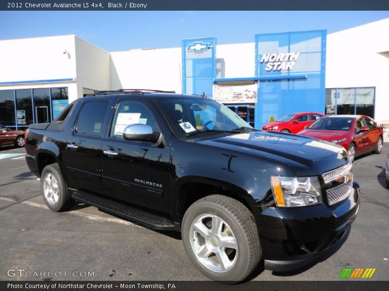 Black / Ebony 2012 Chevrolet Avalanche LS 4x4