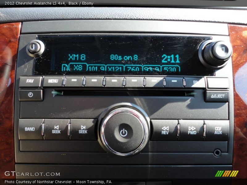 Black / Ebony 2012 Chevrolet Avalanche LS 4x4