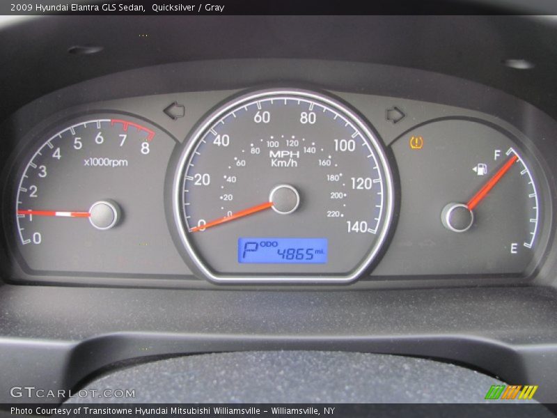 Quicksilver / Gray 2009 Hyundai Elantra GLS Sedan