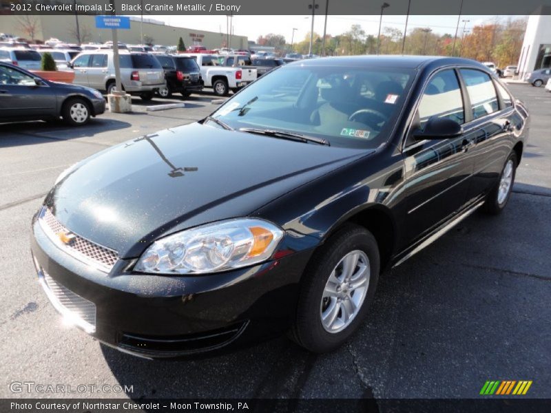 Black Granite Metallic / Ebony 2012 Chevrolet Impala LS