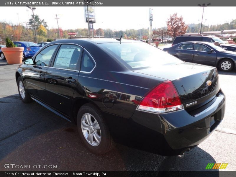 Black Granite Metallic / Ebony 2012 Chevrolet Impala LS