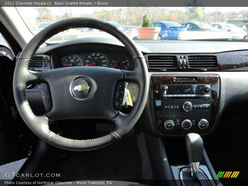 Black Granite Metallic / Ebony 2012 Chevrolet Impala LS