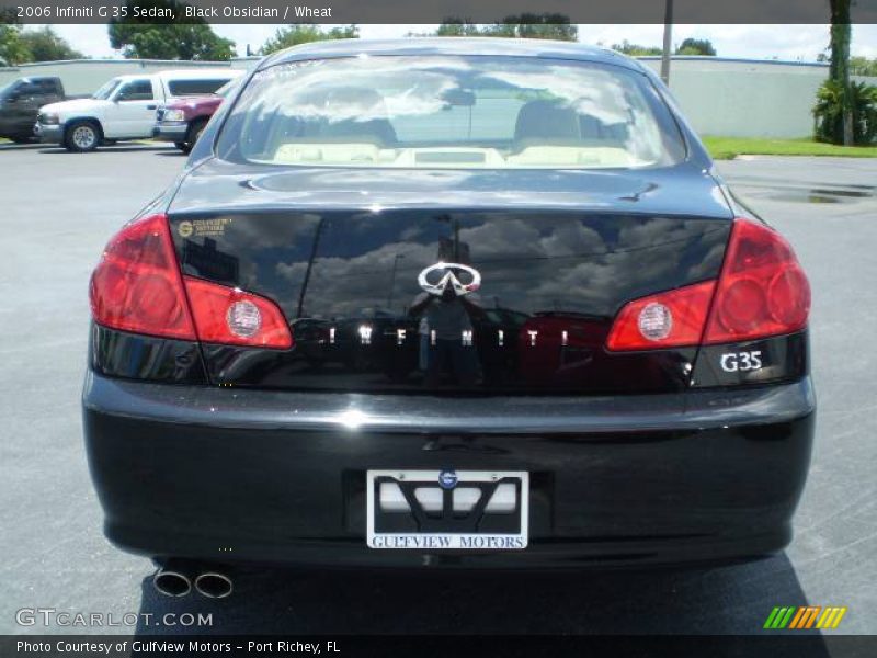 Black Obsidian / Wheat 2006 Infiniti G 35 Sedan