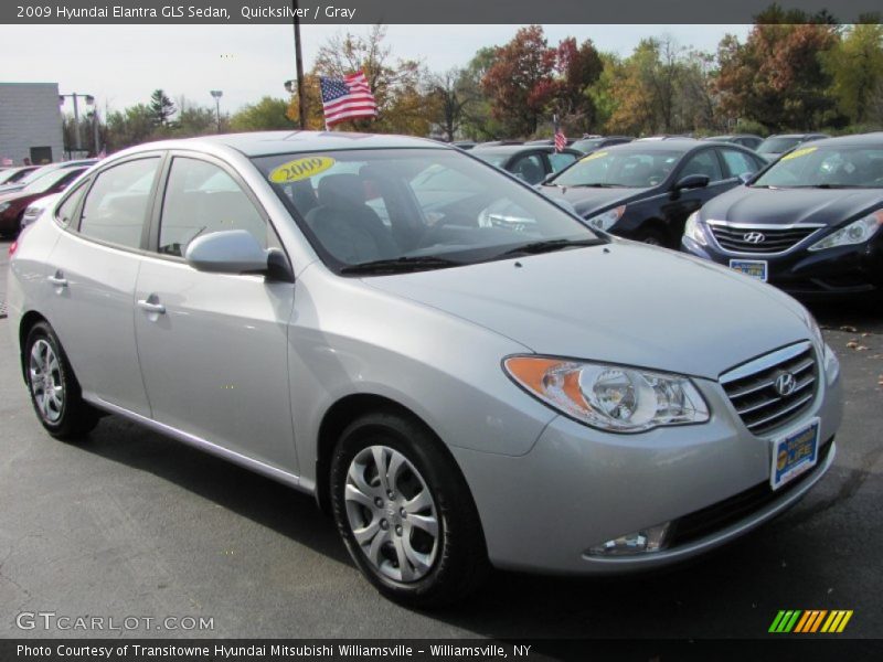 Quicksilver / Gray 2009 Hyundai Elantra GLS Sedan