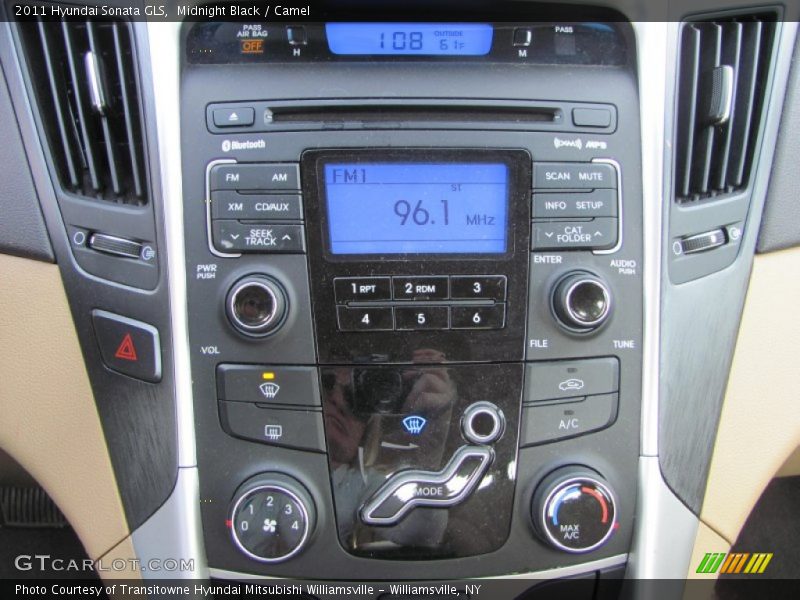 Midnight Black / Camel 2011 Hyundai Sonata GLS