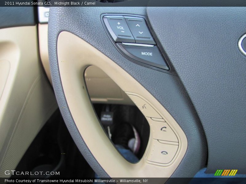 Midnight Black / Camel 2011 Hyundai Sonata GLS
